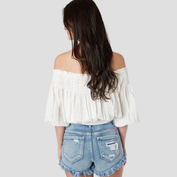 Free People We The Free - off shoulder peasant top size XS - Picture 2 of 10